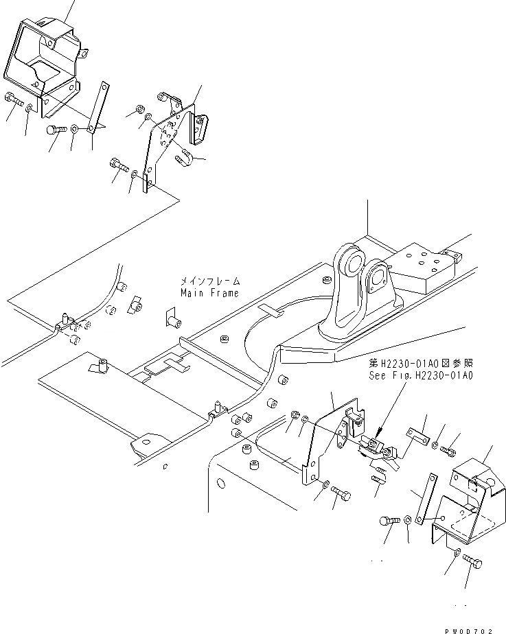 Схема запчастей Komatsu D31EX-21 - ЦИЛИНДР НАКЛОНА ЛИНИЯ (КОРПУС) ГИДРАВЛИКА