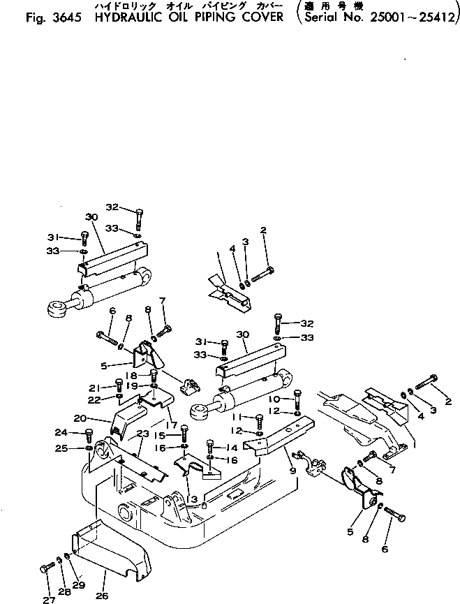 Схема запчастей Komatsu D31P-16A - ГИДРАВЛ МАСЛОПРОВОДЯЩАЯ ЛИНИЯ COVER(№-) УПРАВЛ-Е РАБОЧИМ ОБОРУДОВАНИЕМ