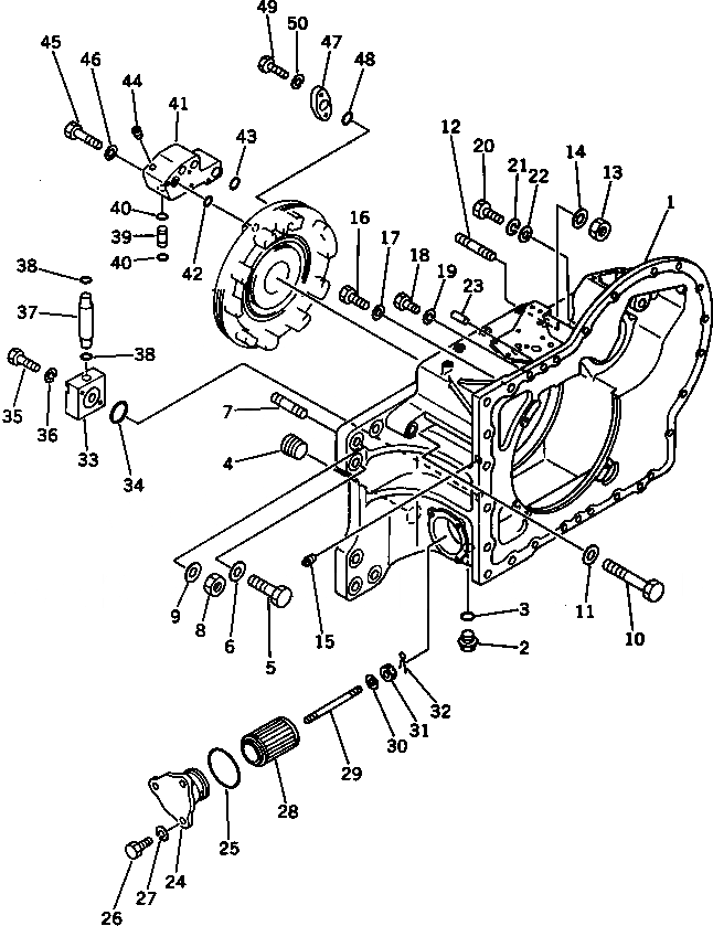 Схема запчастей Komatsu D31P-17A - MISSION КОРПУС (ДЛЯ ТЯГОВ. ЛЕБЕДКИ) РАБОЧЕЕ ОБОРУДОВАНИЕ