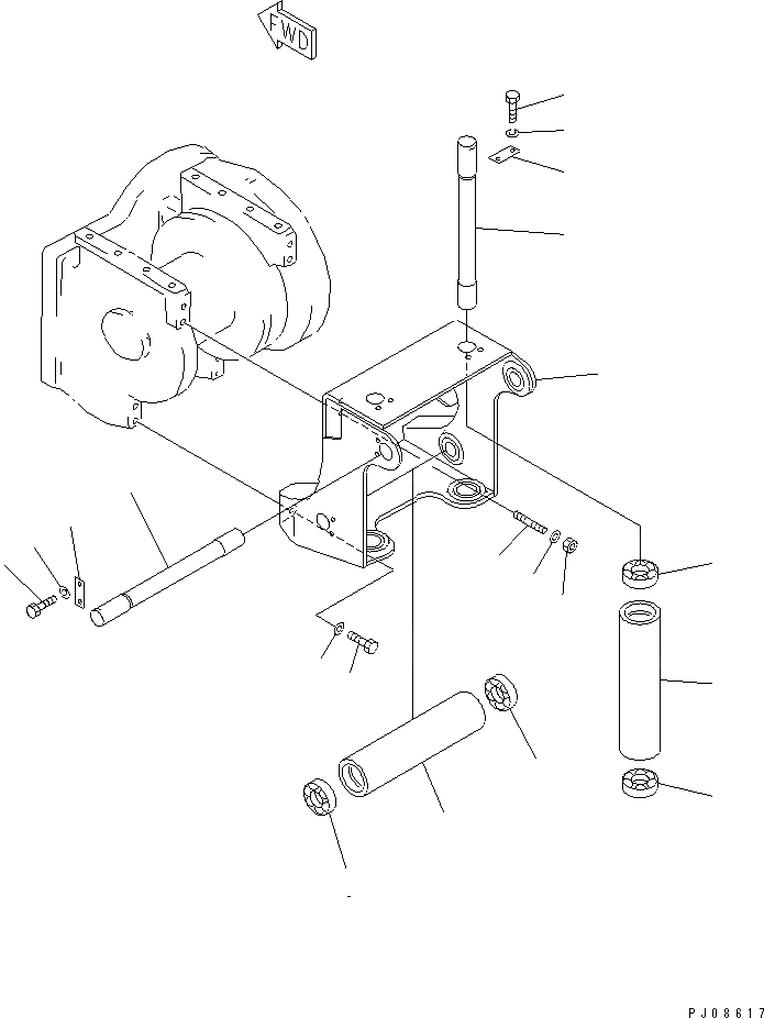 Схема запчастей Komatsu D31P-18 - FВОЗД. LEAD РАБОЧЕЕ ОБОРУДОВАНИЕ