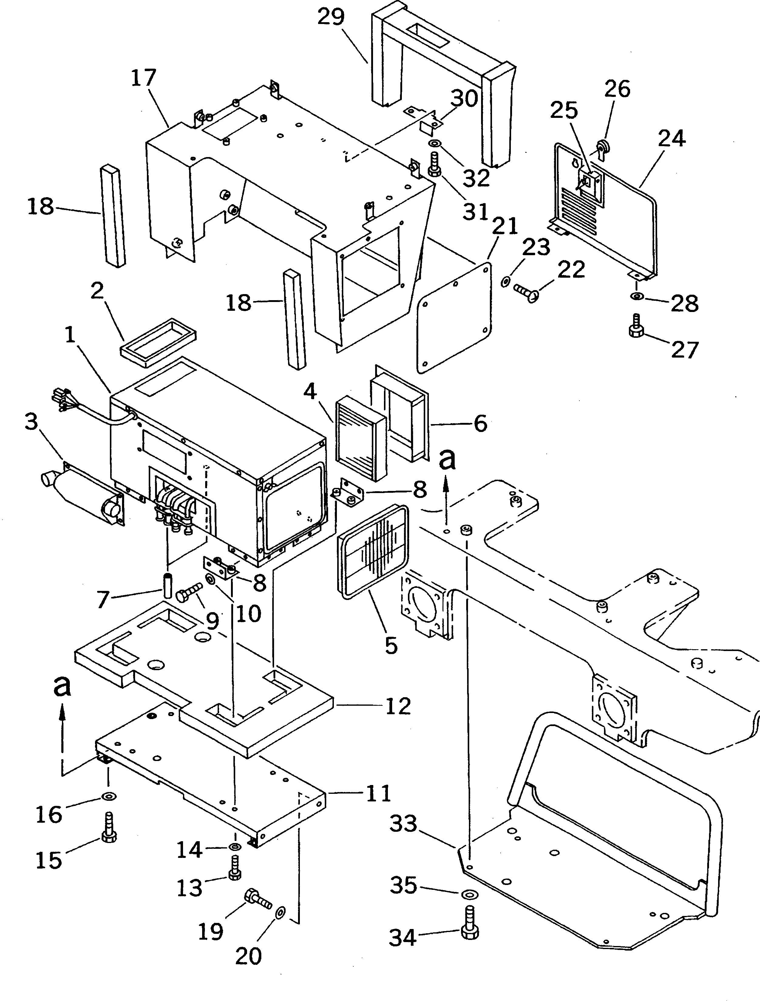 Схема запчастей Komatsu D31P-20 - КОНДИЦ. ВОЗДУХА (БЛОК КОНДИЦИОНЕРА КРЕПЛЕНИЕ) (/) КАБИНА ОПЕРАТОРА И СИСТЕМА УПРАВЛЕНИЯ
