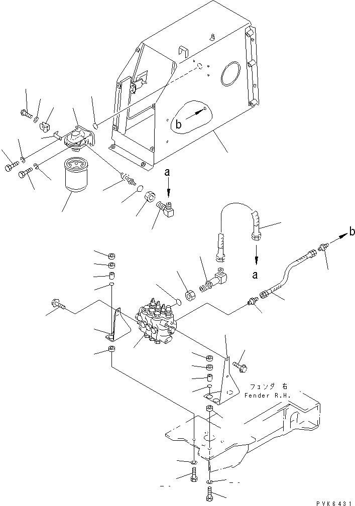 Схема запчастей Komatsu D31P-20A - ГИДР. БАК. AND ФИЛЬТР. (REGULATION OF ЕС DYNAMIC NOISE)(№7-) ГИДРАВЛИКА