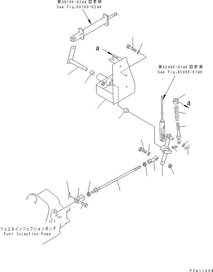 Схема запчастей Komatsu D31PG-20A - МЕХАНИЗМ УПРАВЛ-Я ПОДАЧЕЙ ТОПЛИВА (С ПЕДАЛЬ ЗАМЕДЛИТЕЛЯ ОБОРОТОВ) КАБИНА ОПЕРАТОРА И СИСТЕМА УПРАВЛЕНИЯ