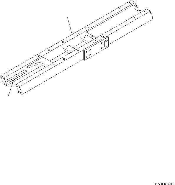 Схема запчастей Komatsu D31PL-20 - ГУСЕНИЧНАЯ РАМА(№-879) ХОДОВАЯ