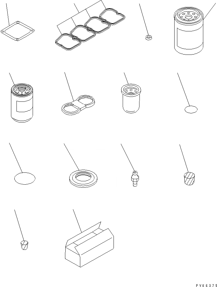 Схема запчастей Komatsu D31PLL-20 - ЗАП. ЧАСТИ(№77-) АКСЕССУАРЫ