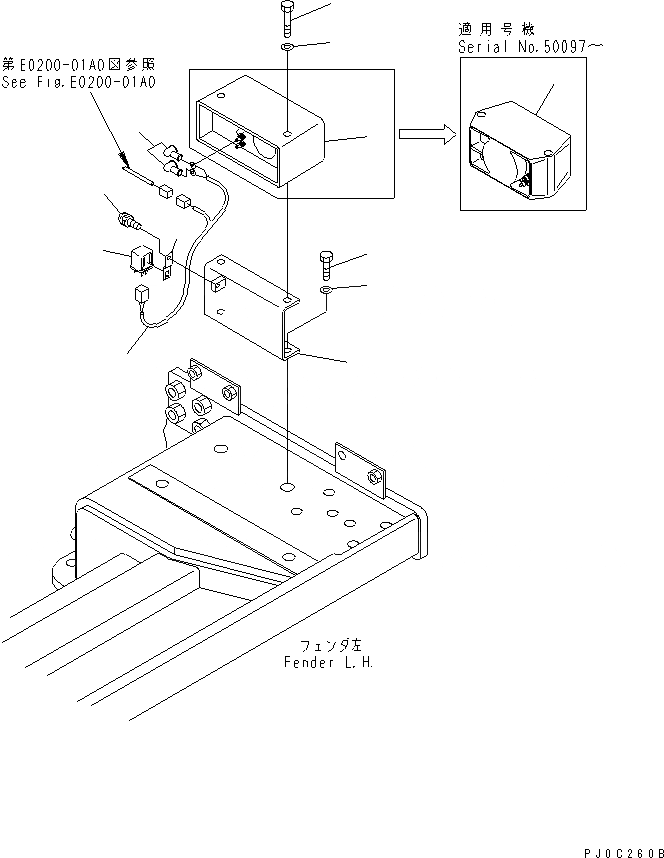 Схема запчастей Komatsu D31PX-21 - СИГНАЛ. ЗАДНЕГО ХОДА ЭЛЕКТРИКА