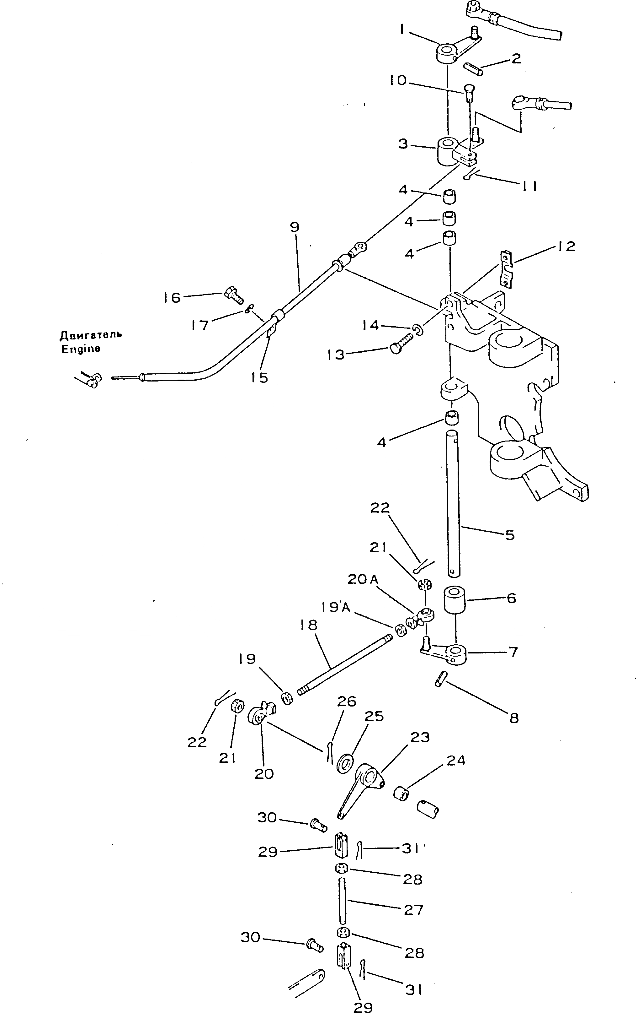 Схема запчастей Komatsu D355A-3X - CHOKE И THROTTLE УПРАВЛ-Е (/) (ДЛЯ TWO SPEED ТРАНСМИССИЯ)(№9-) КОМПОНЕНТЫ ДВИГАТЕЛЯ И ЭЛЕКТРИКА