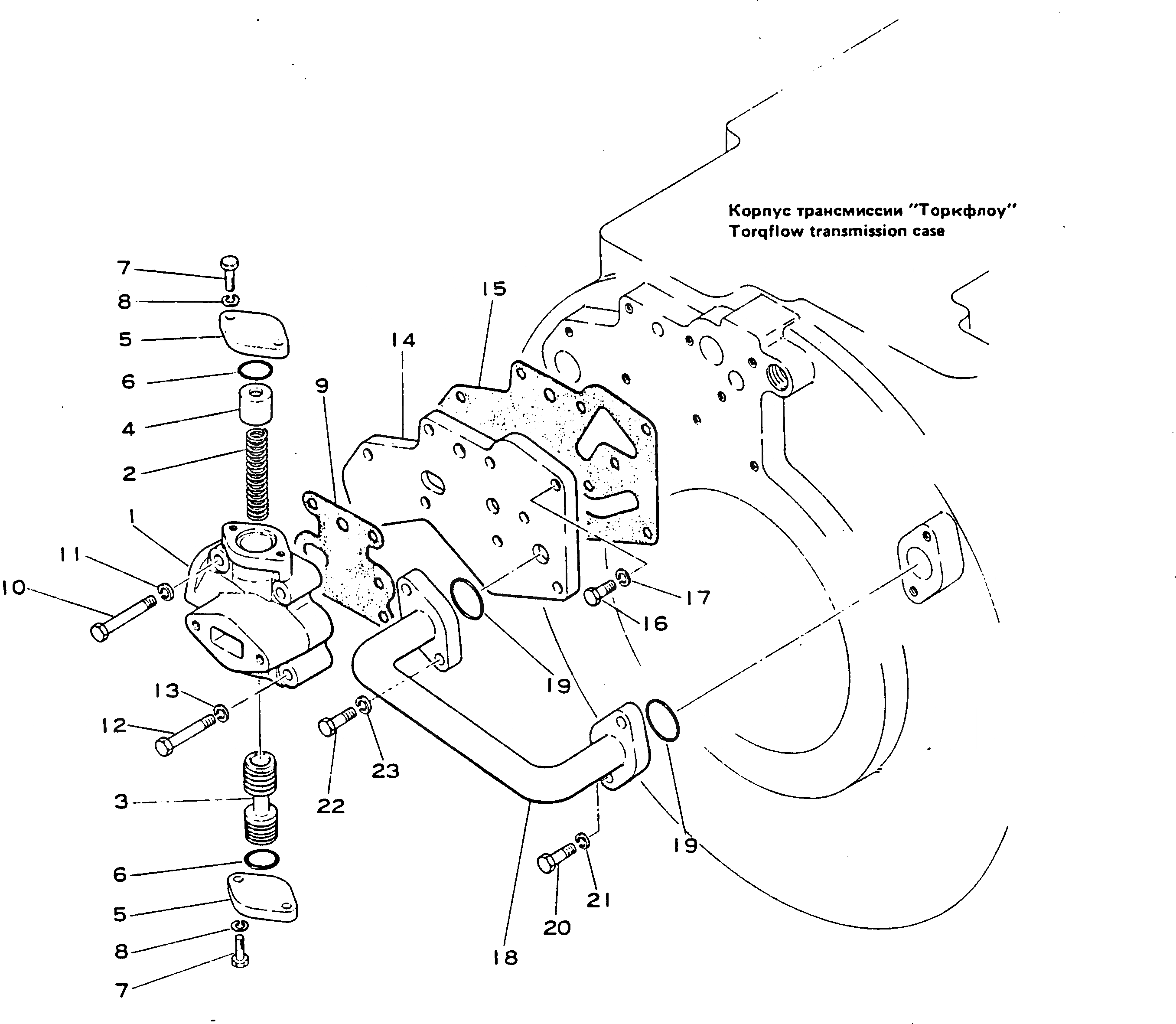 Схема запчастей Komatsu D355A-3X - РАЗГРУЗ. КЛАПАН(№-) ГИДРОТРАНСФОРМАТОР И TRNSMISSION