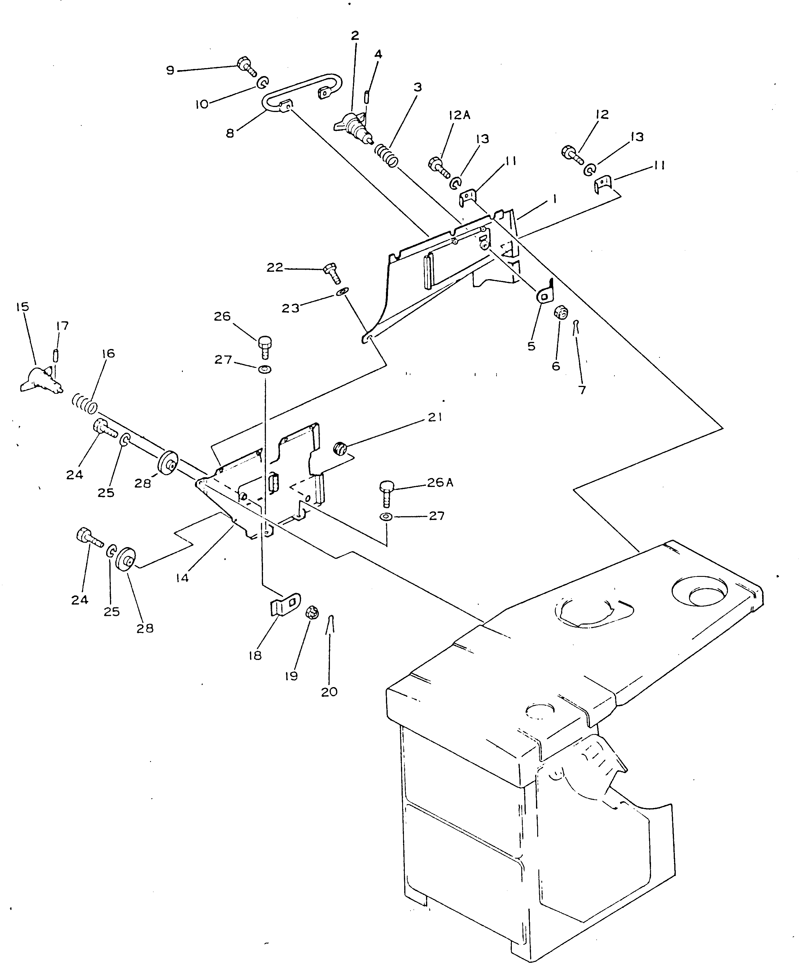 Схема запчастей Komatsu D355A-3X - БОКОВ. КРЫШКА ПРАВ.(№-) ЧАСТИ КОРПУСА