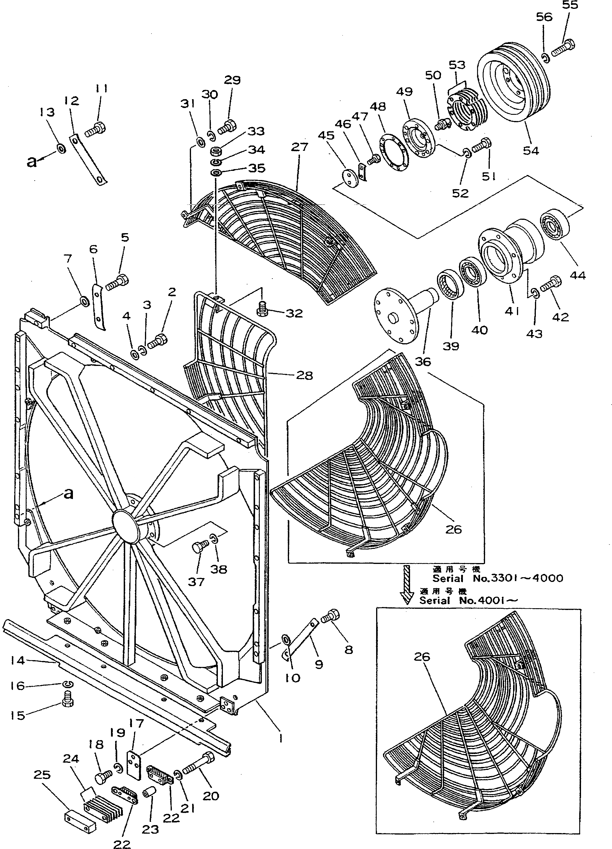 Схема запчастей Komatsu D355A-3 - РЕШЕТКА ВЕНТИЛЯТОРА РАДИАТОРА(№-77) КОМПОНЕНТЫ ДВИГАТЕЛЯ И ЭЛЕКТРИКА