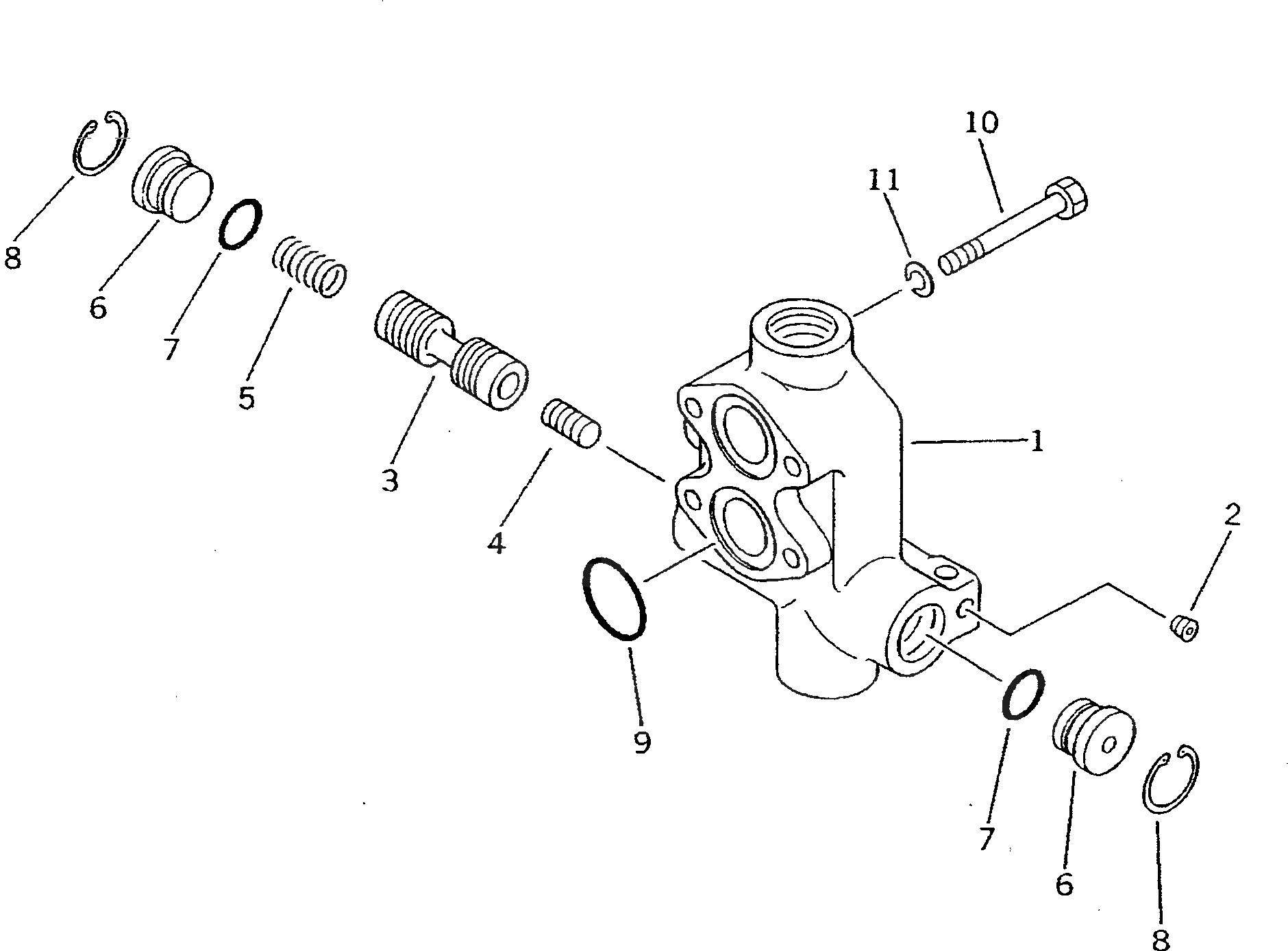 Схема запчастей Komatsu D355A-3 - ОСНОВН. РАЗГРУЗ. КЛАПАН(№9-) СИСТЕМАУПРАВЛЕНИЯ ПОВОРОТОМ И КОНЕЧНАЯ ПЕРЕДАЧА