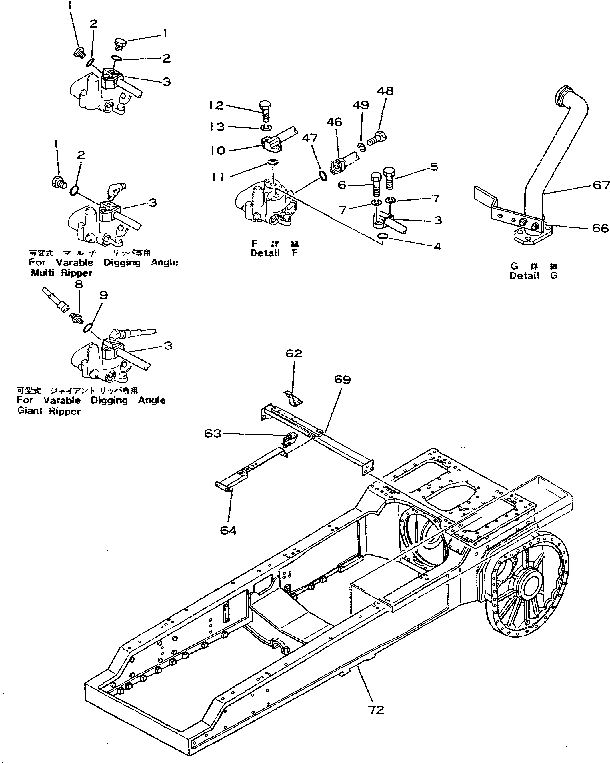 Схема запчастей Komatsu D355A-3 - СИСТЕМА ЭКСТРЕННОГО ТОРМОЖЕНИЯ (МЕХАНИЗМ И ГИДРОЛИНИИ) (/)(№-99) ОПЦИОННЫЕ КОМПОНЕНТЫ
