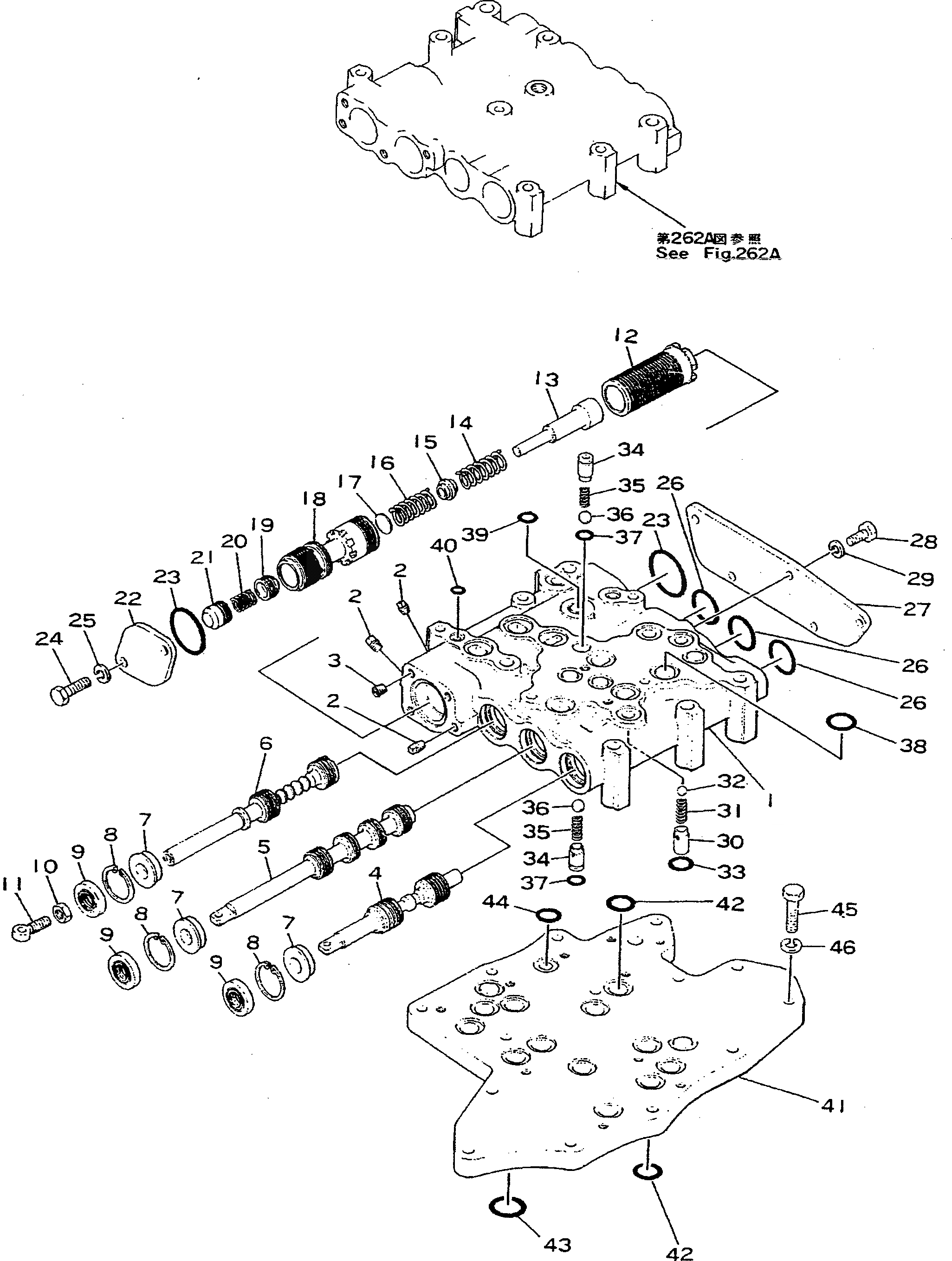 Схема запчастей Komatsu D355A-3 - КЛАПАН УПРАВЛЕНИЯ ТРАНСМИССИЕЙ (/)(№-) ГИДРОТРАНСФОРМАТОР И ТРАНСМИССИЯ