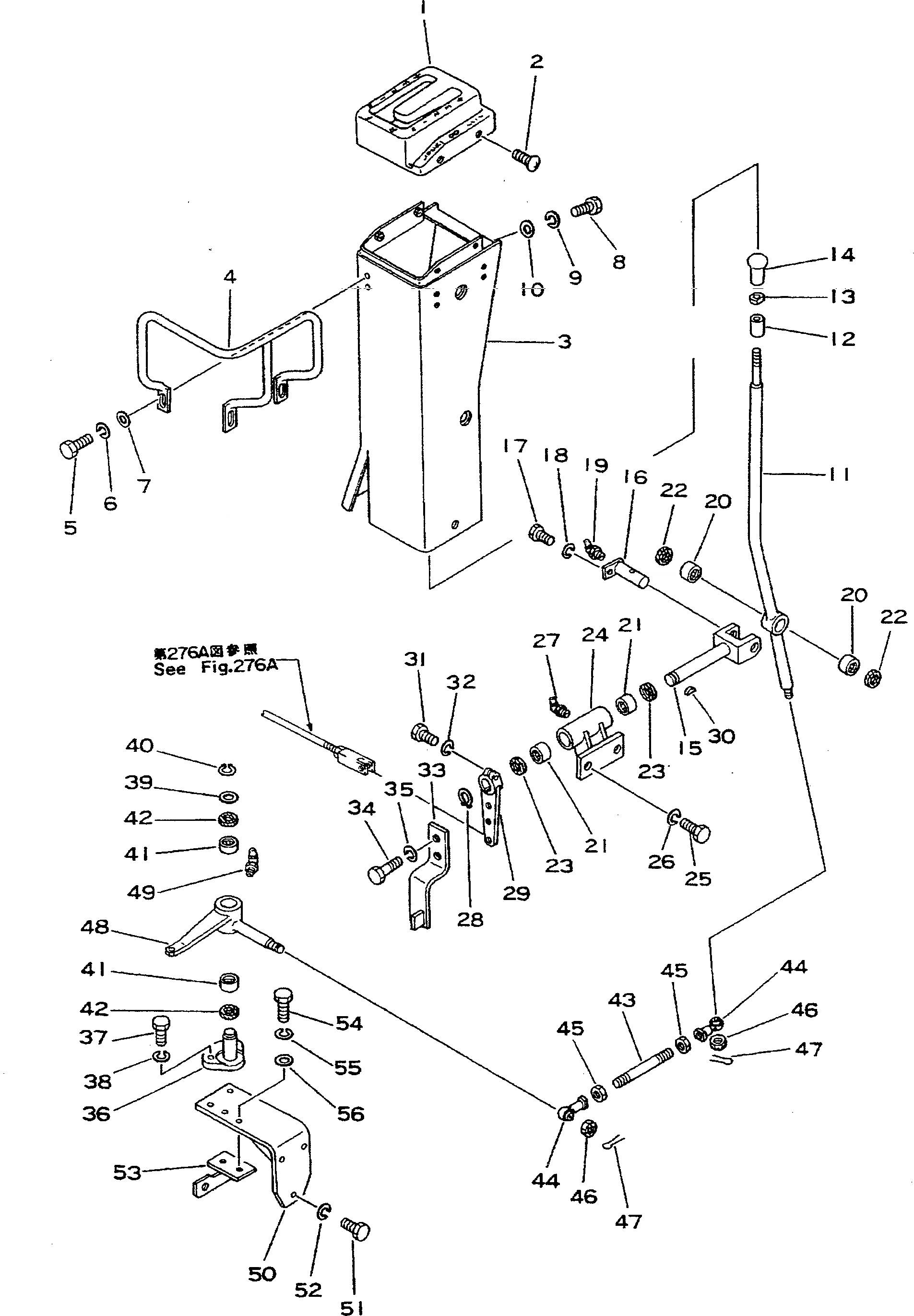 Схема запчастей Komatsu D355A-3 - РЫЧАГ ПЕРЕКЛЮЧЕНИЯ ПЕРЕДАЧ(№-99) ГИДРОТРАНСФОРМАТОР И ТРАНСМИССИЯ