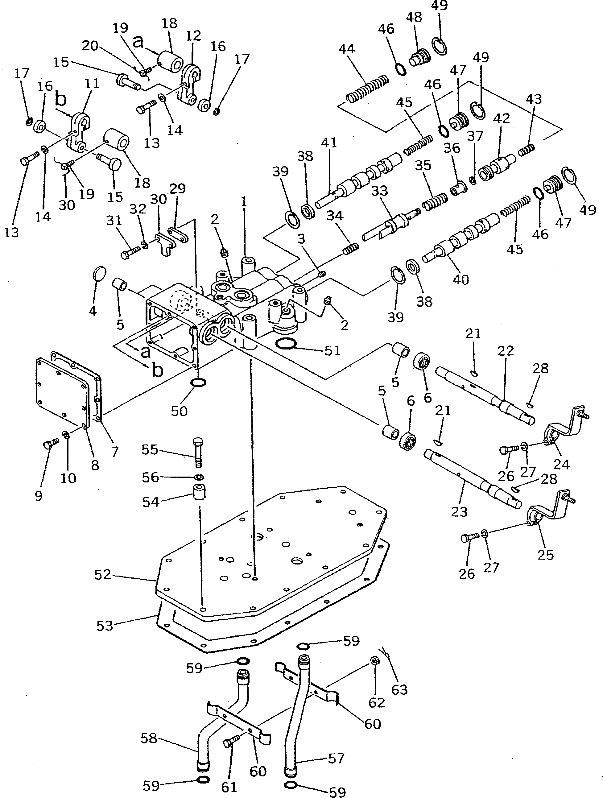 Схема запчастей Komatsu D355A-3 - КЛАПАН УПРАВЛЕНИЯ ПОВОРОТОМ(№-9) СИСТЕМАУПРАВЛЕНИЯ ПОВОРОТОМ И КОНЕЧНАЯ ПЕРЕДАЧА