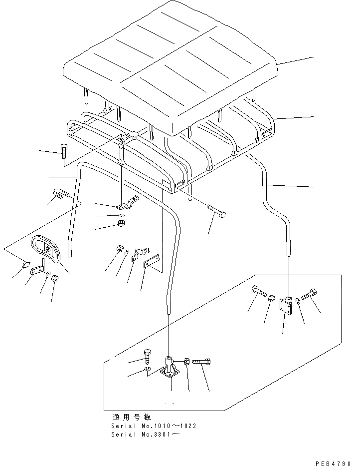 Схема запчастей Komatsu D355A-3 - НАВЕС ОПЦИОННЫЕ КОМПОНЕНТЫ