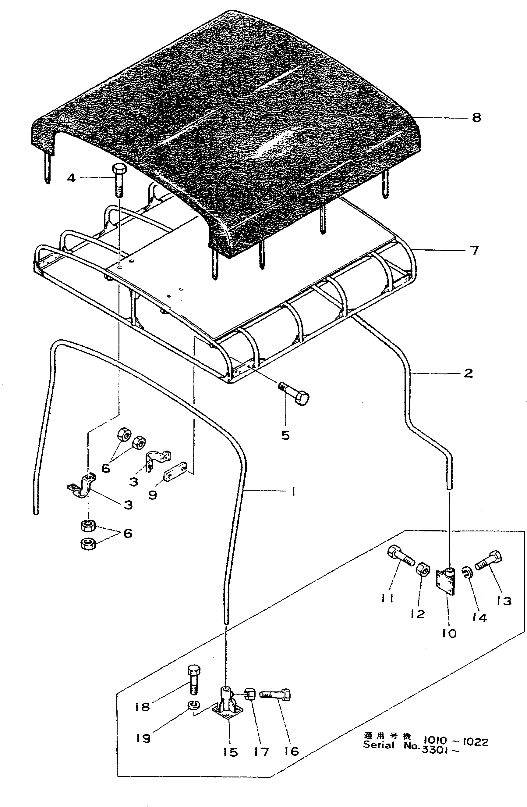 Схема запчастей Komatsu D355A-3 - ВЕРХН. ЗАЩИТА ОПЦИОННЫЕ КОМПОНЕНТЫ