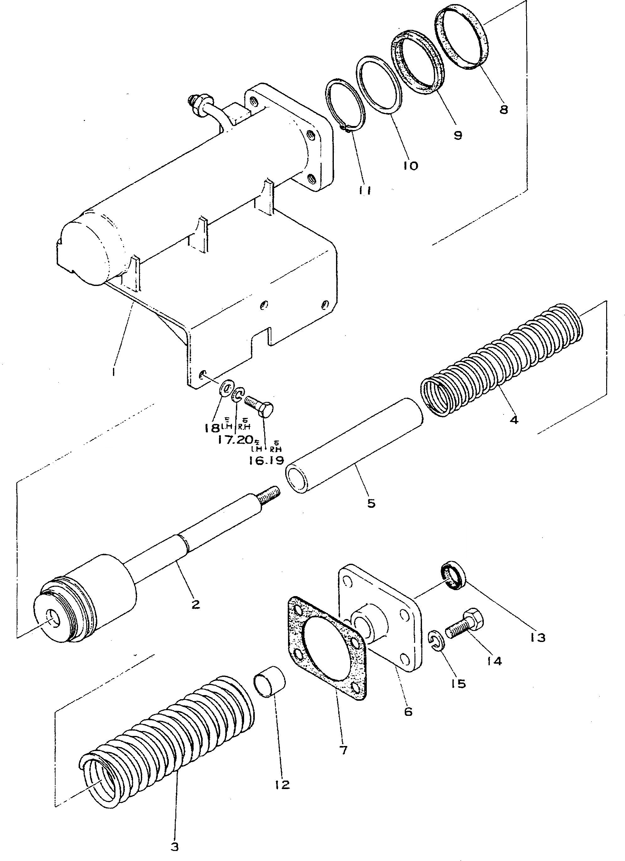 Схема запчастей Komatsu D355A-3 - СИСТЕМА ЭКСТРЕННОГО ТОРМОЖЕНИЯ (ТОРМОЗН. ЦИЛИНДР)(№-) ОПЦИОННЫЕ КОМПОНЕНТЫ