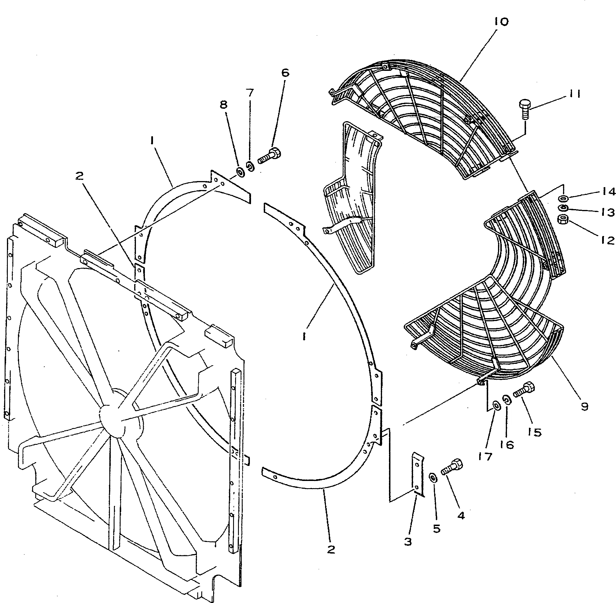 Схема запчастей Komatsu D355A-3 - РЕШЕТКА ВЕНТИЛЯТОРА РАДИАТОРА(№-99) ОПЦИОННЫЕ КОМПОНЕНТЫ