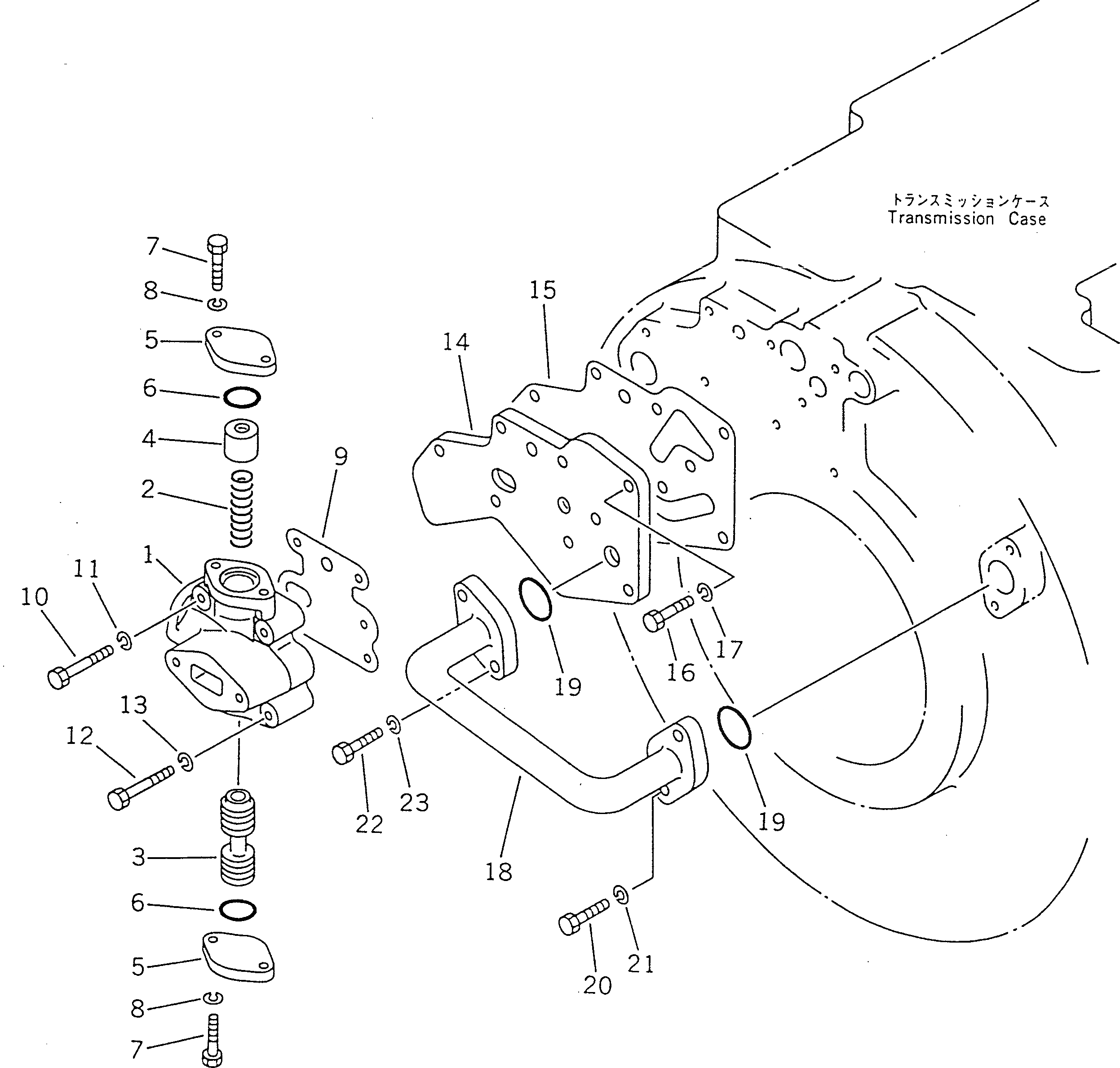 Схема запчастей Komatsu D355A-5 - ТРАНСМИССИЯ РАЗГРУЗ. КЛАПАН ГТР CONVERTOR¤ ТРАНСМИССИЯ¤ РУЛЕВ. УПРАВЛЕНИЕ И КОНЕЧНАЯ ПЕРЕДАЧА