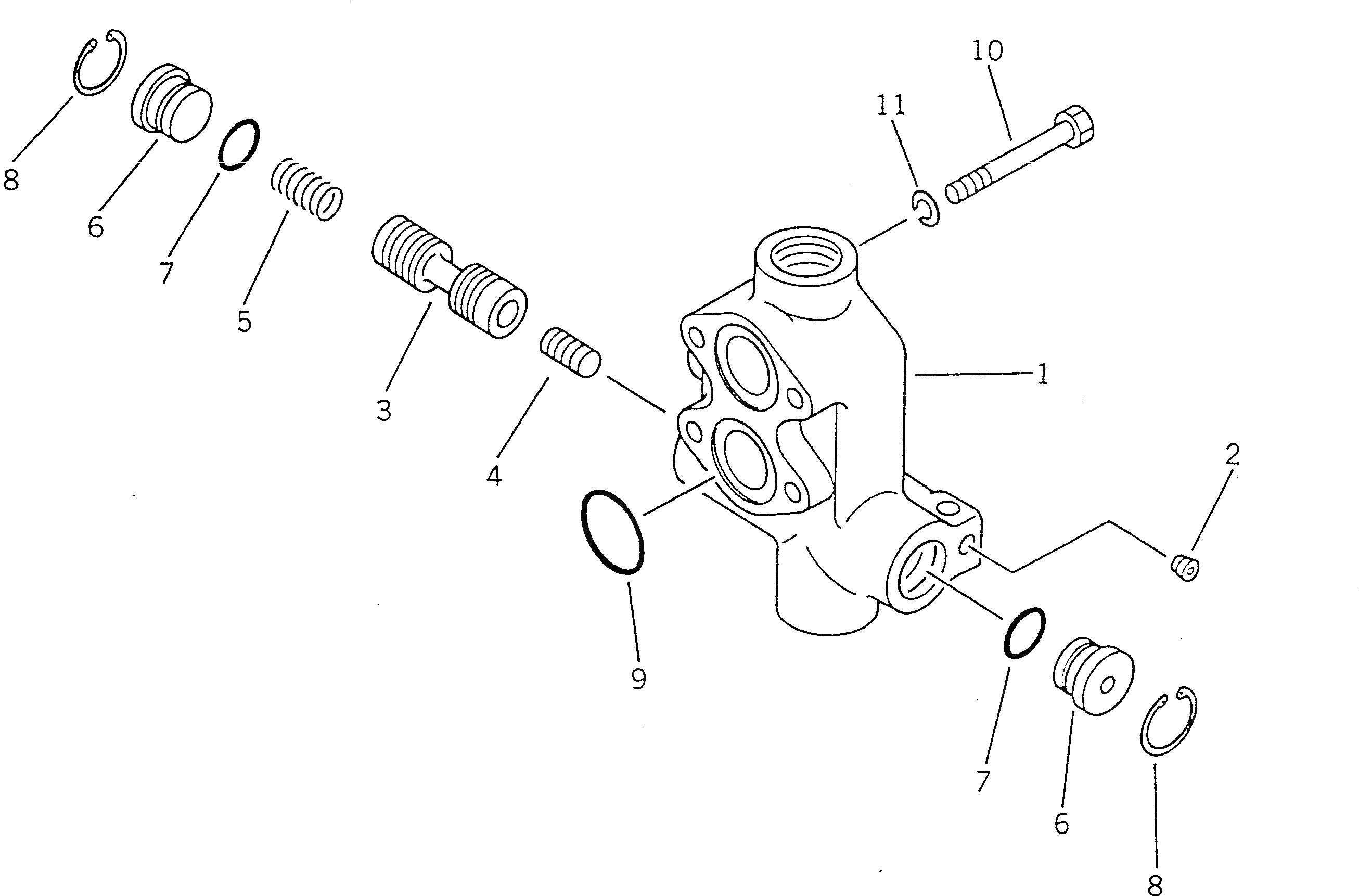 Схема запчастей Komatsu D355A-5 - ОСНОВН. РАЗГРУЗ. КЛАПАН СИСТЕМА УПРАВЛЕНИЯ