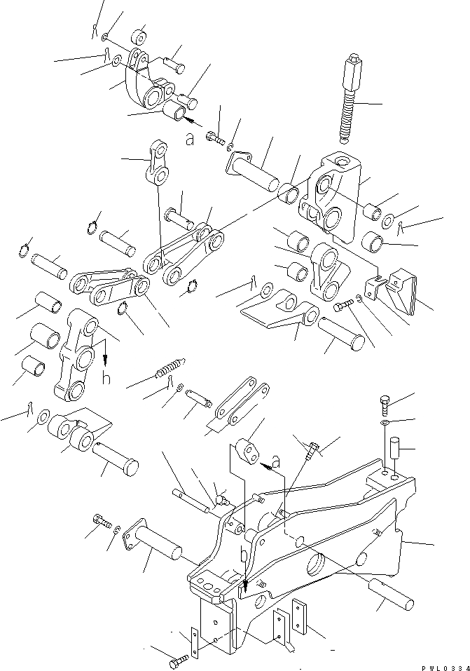 Схема запчастей Komatsu D355C-3 - ТОРМОЗН. МЕХАНИЗМ СИЛОВАЯ ПЕРЕДАЧА И КОНЕЧНАЯ ПЕРЕДАЧА