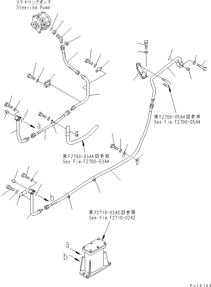 Схема запчастей Komatsu D355C-3 - ГИДРАВЛИКА РУЛ. УПРАВЛЕНИЯ (/) (МОРОЗОУСТОЙЧИВ. СПЕЦ-Я) (С ПРЕДОХРАНИТЕЛЬН. БЛОКОМ)(№-) СИЛОВАЯ ПЕРЕДАЧА И КОНЕЧНАЯ ПЕРЕДАЧА