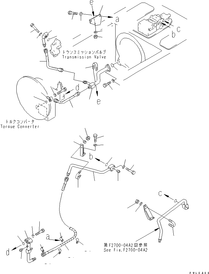 Схема запчастей Komatsu D355C-3 - ГИДРАВЛИКА РУЛ. УПРАВЛЕНИЯ (/) (МОРОЗОУСТОЙЧИВ. СПЕЦ-Я) СИЛОВАЯ ПЕРЕДАЧА И КОНЕЧНАЯ ПЕРЕДАЧА