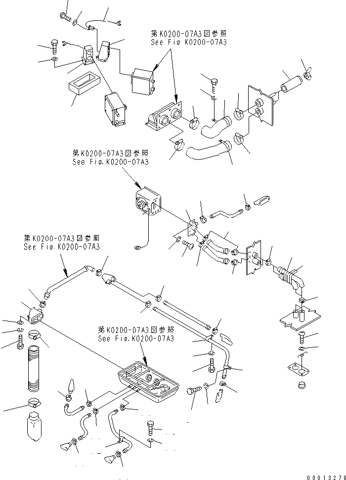 Схема запчастей Komatsu D355C-3 - КАБИНА (ВОЗДУХОВОДЫ КОМПОНЕНТЫ) (МОРОЗОУСТОЙЧИВ. СПЕЦ-Я)(№-) КАБИНА ОПЕРАТОРА И СИСТЕМА УПРАВЛЕНИЯ