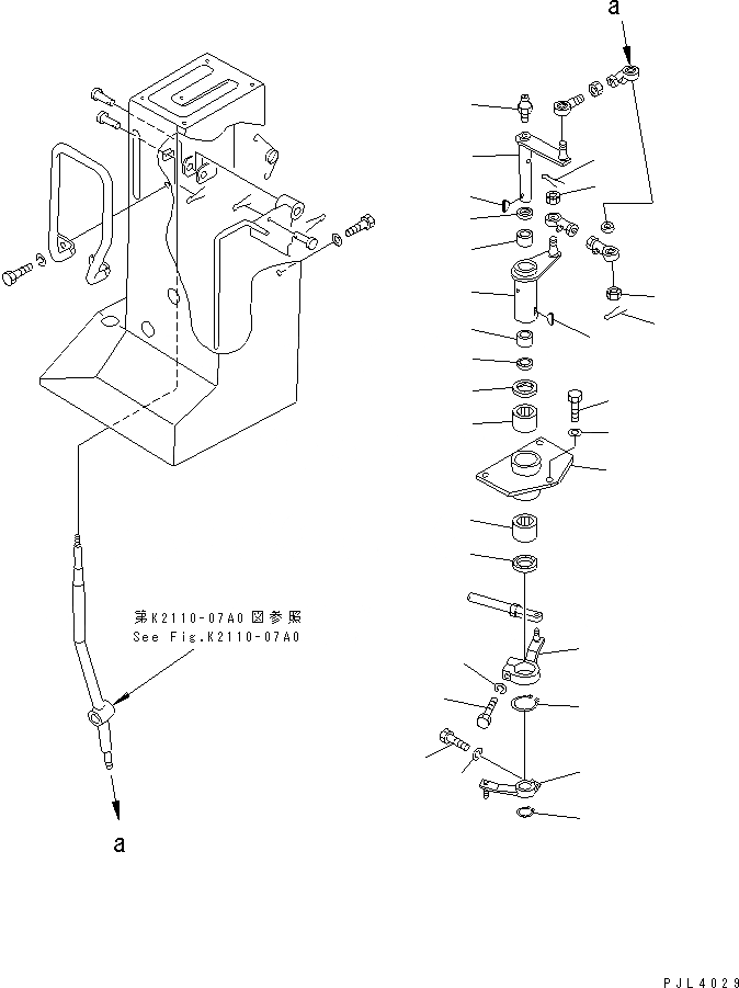 Схема запчастей Komatsu D355C-3 - РЫЧАГ ПЕРЕКЛЮЧЕНИЯ ПЕРЕДАЧ (/) (МОРОЗОУСТОЙЧИВ. СПЕЦ-Я) КАБИНА ОПЕРАТОРА И СИСТЕМА УПРАВЛЕНИЯ