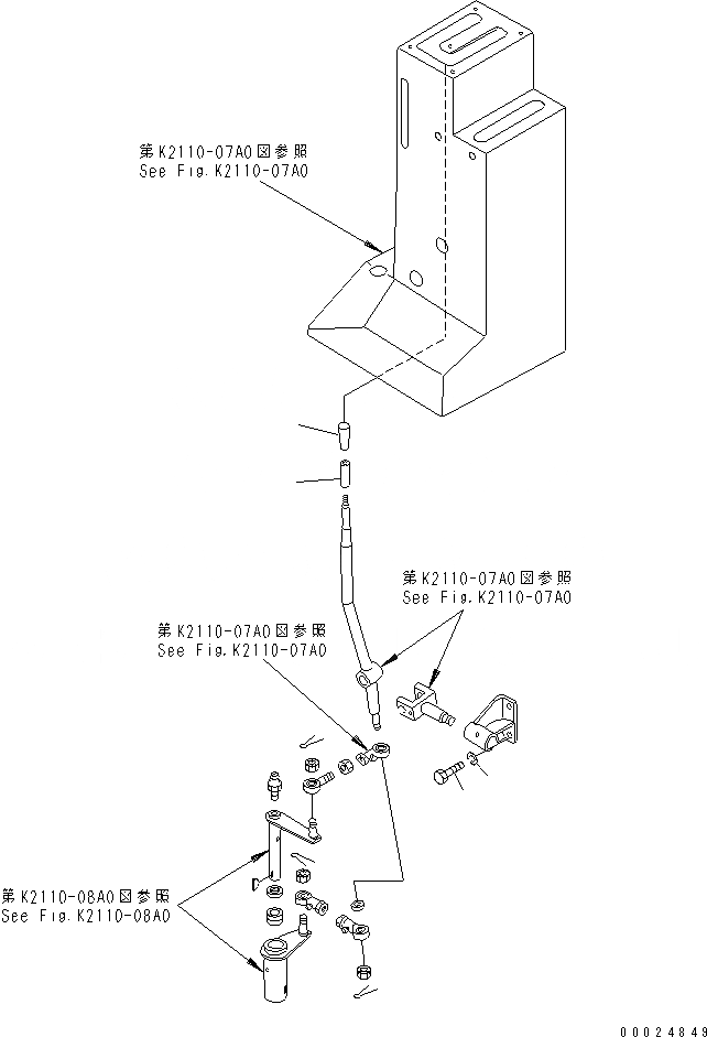 Схема запчастей Komatsu D355C-3 - РУЧКА УПРАВЛ-Я ПЕРЕДАЧАМИ КАБИНА ОПЕРАТОРА И СИСТЕМА УПРАВЛЕНИЯ