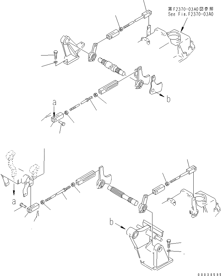 Схема запчастей Komatsu D355C-3 - ПЕДАЛЬ ТОРМОЗА МЕХАНИЗМ (МОРОЗОУСТОЙЧИВ. СПЕЦ-Я) (/) КАБИНА ОПЕРАТОРА И СИСТЕМА УПРАВЛЕНИЯ