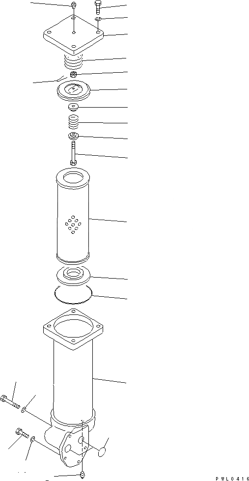Схема запчастей Komatsu D355C-3 - ЛЕБЕДКА ФИЛЬТР. РАБОЧЕЕ ОБОРУДОВАНИЕ
