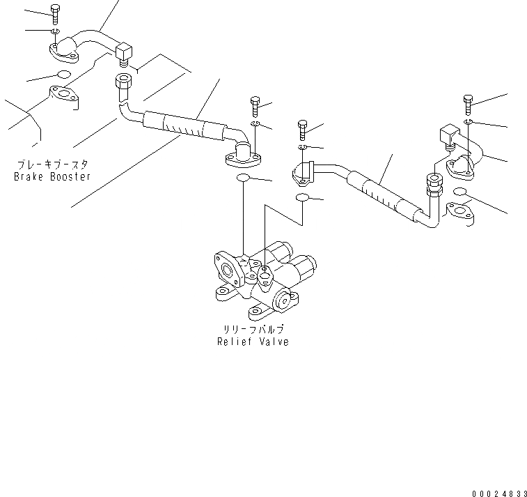 Схема запчастей Komatsu D355C-3 - ТОРМОЗНАЯ ГИДРОЛИНИЯ (МОРОЗОУСТОЙЧИВ. СПЕЦ-Я (A) СПЕЦ-Я.)(№-) СИЛОВАЯ ПЕРЕДАЧА И КОНЕЧНАЯ ПЕРЕДАЧА