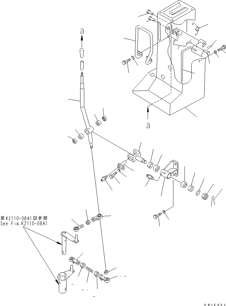 Схема запчастей Komatsu D355C-3 - РЫЧАГ ПЕРЕКЛЮЧЕНИЯ ПЕРЕДАЧ (/) (МОРОЗОУСТОЙЧИВ. СПЕЦ-Я (A) СПЕЦ-Я.)(№-) КАБИНА ОПЕРАТОРА И СИСТЕМА УПРАВЛЕНИЯ