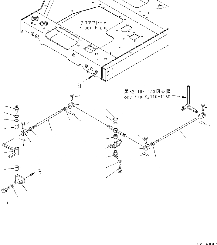 Схема запчастей Komatsu D355C-3 - РЫЧАГ КОНЦЕВОГО ВЫКЛЮЧ-ЛЯ ПОДЪЕМА СТРЕЛЫ КАБИНА ОПЕРАТОРА И СИСТЕМА УПРАВЛЕНИЯ
