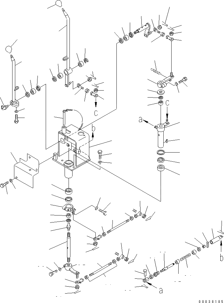 Схема запчастей Komatsu D355C-3 - РЫЧАГ ТЯГОВОЙ ЛЕБЕДКИ (МОРОЗОУСТОЙЧИВ. СПЕЦ-Я (A) СПЕЦ-Я.) (С ЗАСЛОНКА РАДИАТОРА) КАБИНА ОПЕРАТОРА И СИСТЕМА УПРАВЛЕНИЯ