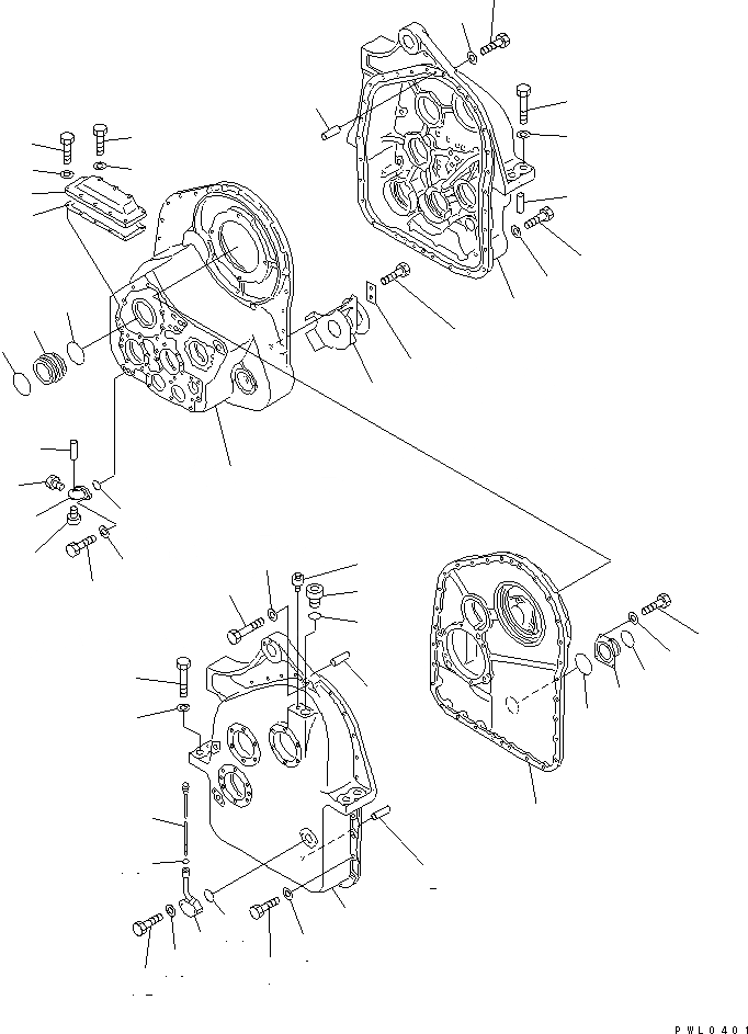 Схема запчастей Komatsu D355C-3 - ЛЕБЕДКА (/9) РАБОЧЕЕ ОБОРУДОВАНИЕ