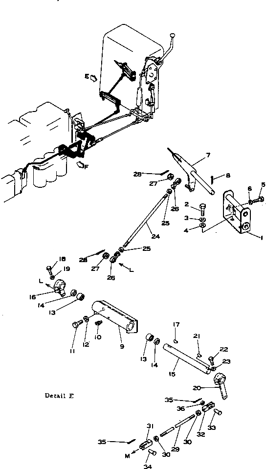 Схема запчастей Komatsu D355C-3 - РЫЧАГ УПРАВЛ-Я ПОДАЧЕЙ ТОПЛИВА (/)(№9-) КОМПОНЕНТЫ ДВИГАТЕЛЯ И ЭЛЕКТРИКА