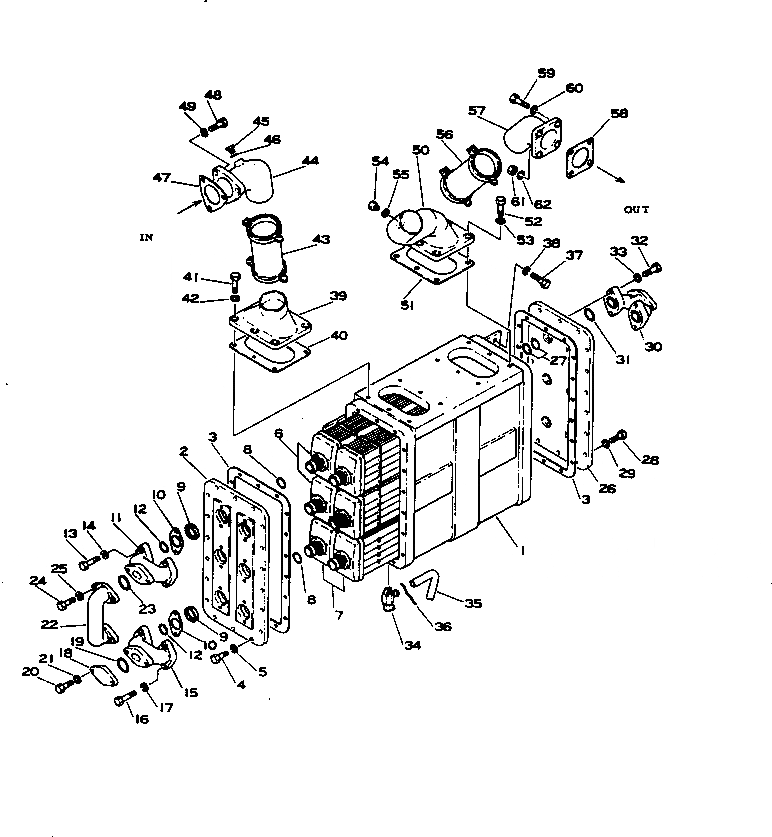 Схема запчастей Komatsu D355C-3 - МАСЛООХЛАДИТЕЛЬ(№9-) КОМПОНЕНТЫ ДВИГАТЕЛЯ И ЭЛЕКТРИКА