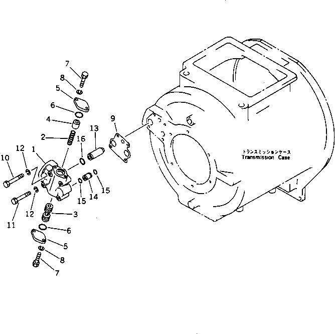 Схема запчастей Komatsu D355C-3 - РЕГУЛИР. КЛАПАН(№()-) ГИДРОТРАНСФОРМАТОР И ТРАНСМИССИЯ
