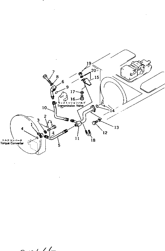 Схема запчастей Komatsu D355C-3 - СИСТЕМА ТРУБ ТРАНСМИССИИ (/)(№-) ГИДРОТРАНСФОРМАТОР И ТРАНСМИССИЯ