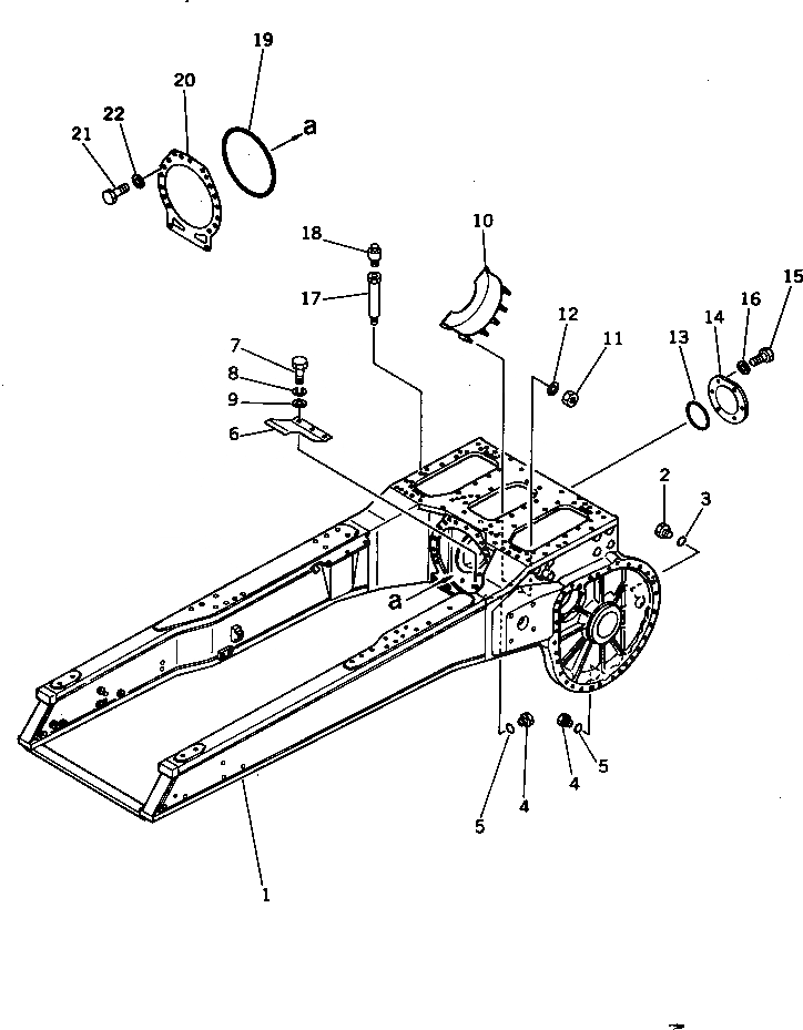 Схема запчастей Komatsu D355C-3 - ОСНОВН. РАМА(№-) СИСТЕМАУПРАВЛЕНИЯ ПОВОРОТОМ И КОНЕЧНАЯ ПЕРЕДАЧА
