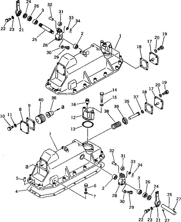 Схема запчастей Komatsu D355C-3 - УСИЛИТЕЛЬ ТОРМОЗА (ДЛЯ ВСПОМОГ. СИСТ. ТОРМОЗНОГО МЕХ-МА)(№7-) СИСТЕМАУПРАВЛЕНИЯ ПОВОРОТОМ И КОНЕЧНАЯ ПЕРЕДАЧА