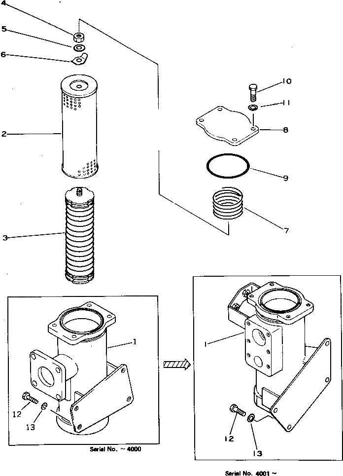 Схема запчастей Komatsu D355C-3 - ФИЛЬТР РУЛЕВ. УПРАВЛ-Я(№9-) СИСТЕМАУПРАВЛЕНИЯ ПОВОРОТОМ И КОНЕЧНАЯ ПЕРЕДАЧА