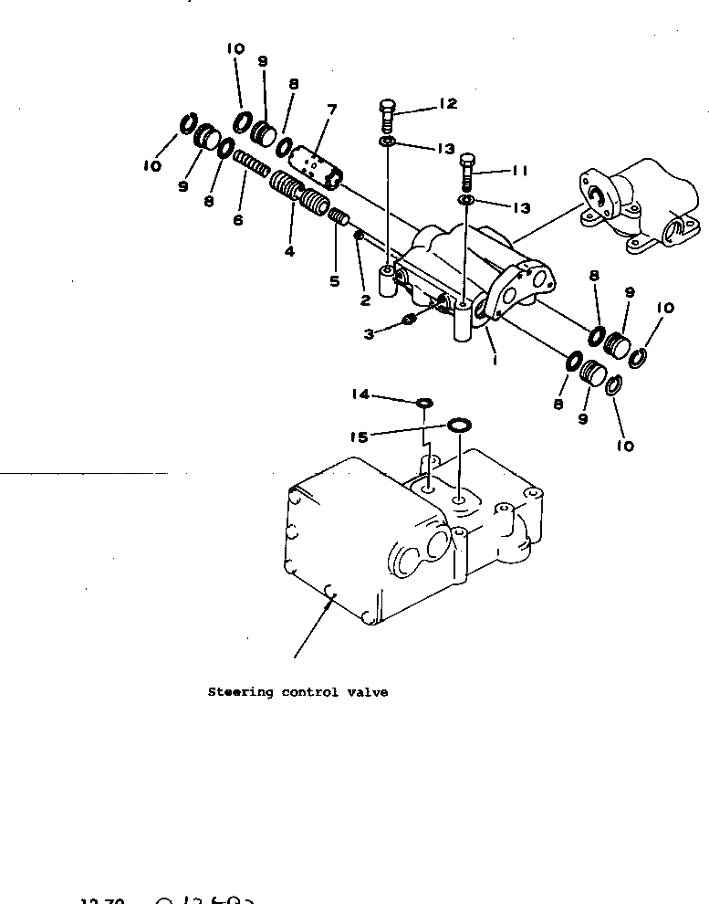 Схема запчастей Komatsu D355C-3 - РАЗГРУЗ. КЛАПАН(№-) СИСТЕМАУПРАВЛЕНИЯ ПОВОРОТОМ И КОНЕЧНАЯ ПЕРЕДАЧА