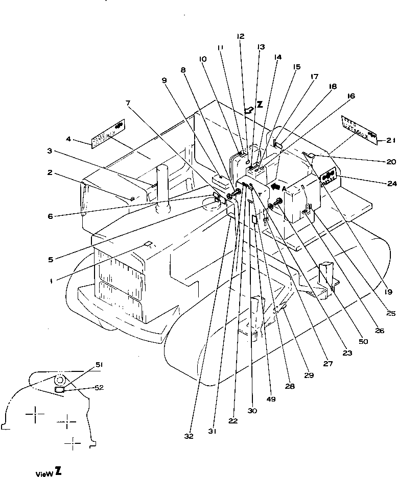 Схема запчастей Komatsu D355C-3 - МАРКИРОВКА (АНГЛ.)(№9-) ЧАСТИ КОРПУСА