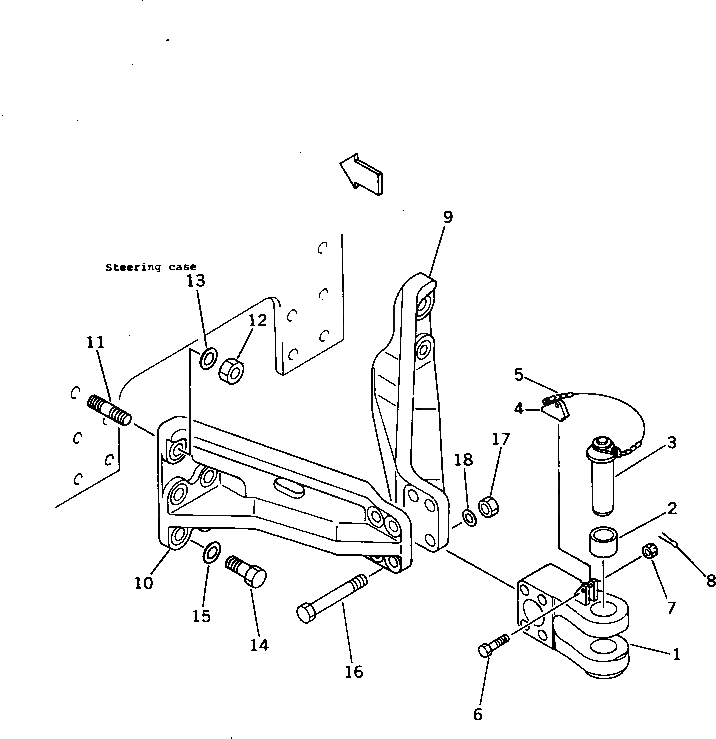 Схема запчастей Komatsu D355C-3 - СЦЕПНОЕ УСТРОЙСТВО(№-) ЧАСТИ КОРПУСА