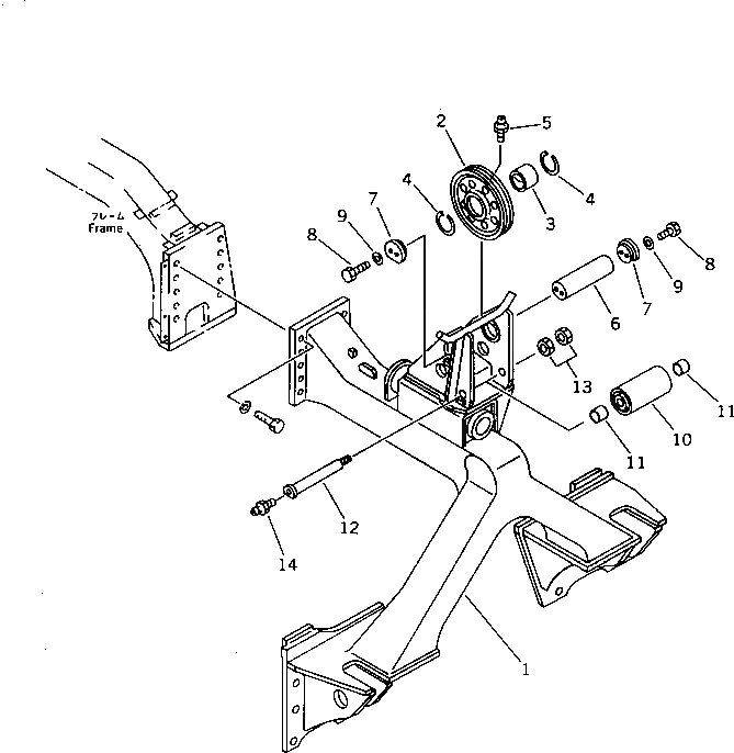Схема запчастей Komatsu D355C-3 - SLIDE SHEAVE (ДЛЯ POLAND)(№-) УПРАВЛ-Е РАБОЧИМ ОБОРУДОВАНИЕМ