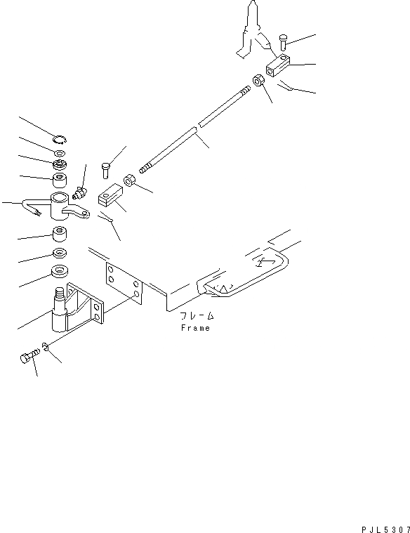 Схема запчастей Komatsu D355C-3 - МЕХАНИЗМ ОСТАНОВКИ СТРЕЛЫ РЫЧАГ УПРАВЛ-Я(№9-) УПРАВЛ-Е РАБОЧИМ ОБОРУДОВАНИЕМ